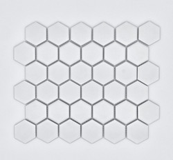 Splash Cascade 2" Hexagon White